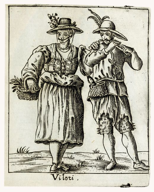 Etching by Francesco Bertelli: "Viloti" - 1642