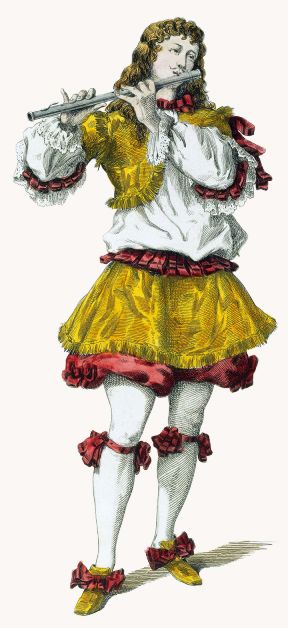 Color illustration by Maurice Sand - Ottavio - year 1688