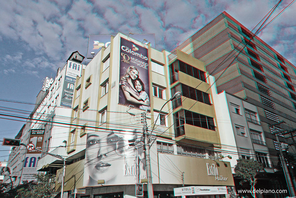 3D stereo Anaglyphs of buildings and architecture in Latin America