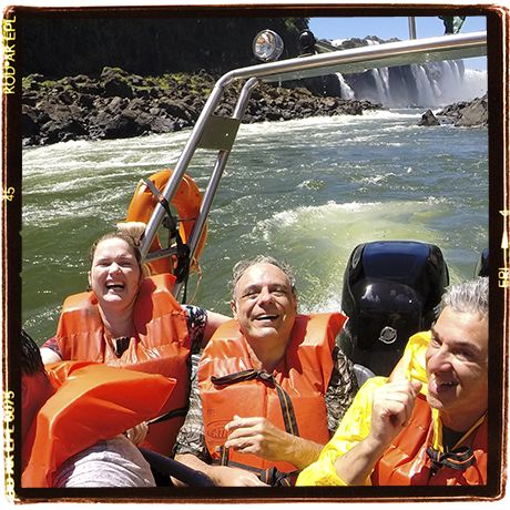 Iguazu Falls, one of those tourist organized routines. It's fun, though
