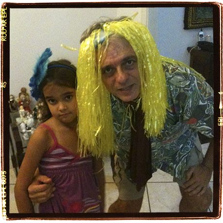 With my little cousing Marina Sedrez during Carnival time in Rio
