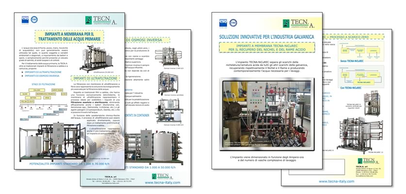 2 pages product brochure