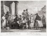 Joseph Wagner and Giandomenico Tiepolo: Charlatan - etching with line engraving (1777)