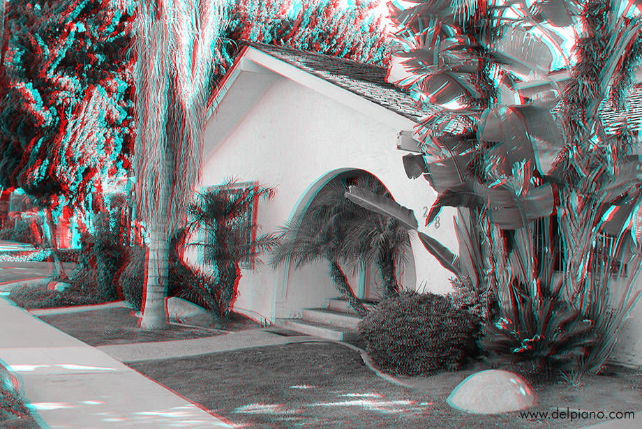 3D stereo Anaglyphs of Californian Homes and California Lifestyle