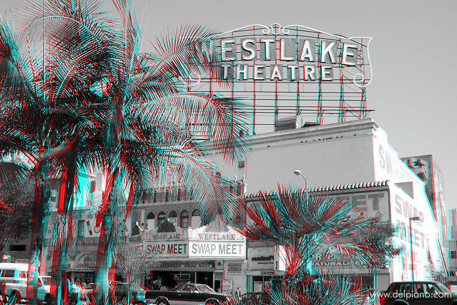 3D stereo Anaglyphs of typical USA lifestyle and urban scenes