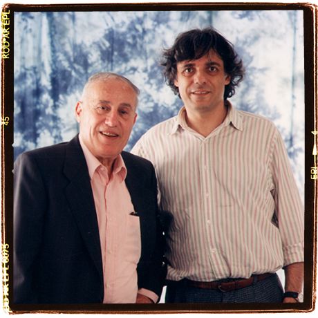 Here I am with Silvano Caselli, 1996. We were doing a job together, the Maria Callas silkscreening