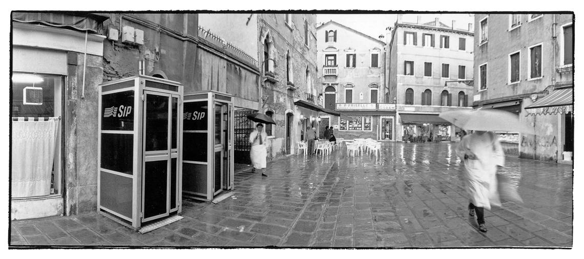 Rainy day in Venice during Carnival