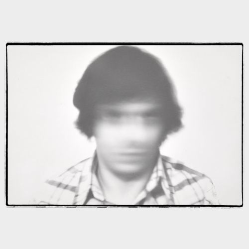 Blurred portrait of man face
