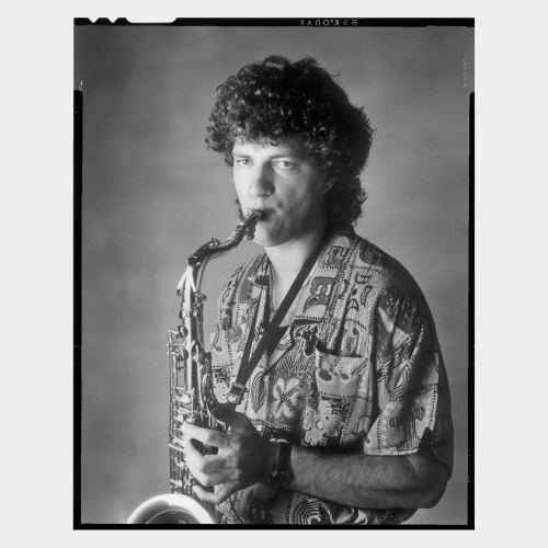 Posed picture of male saxophone player