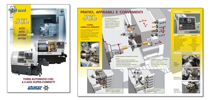 4 pages product brochure