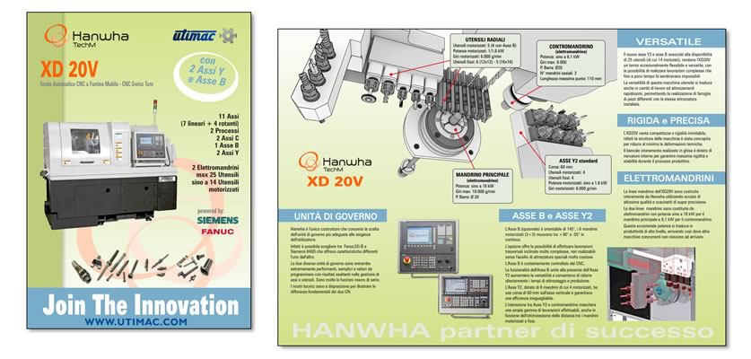 4 pages product brochure