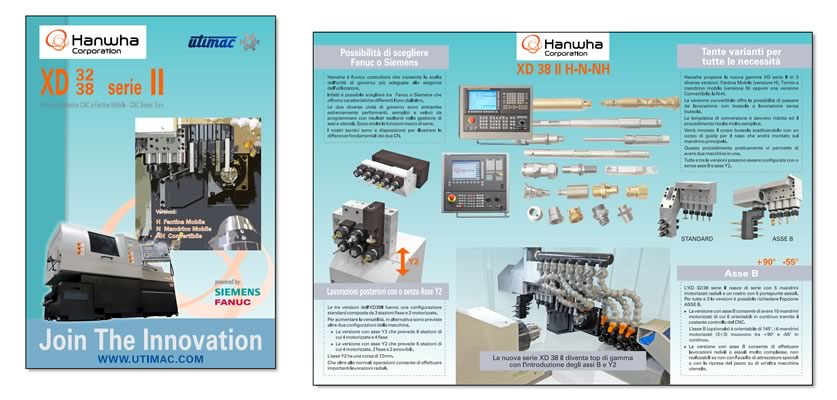 4 pages product brochure